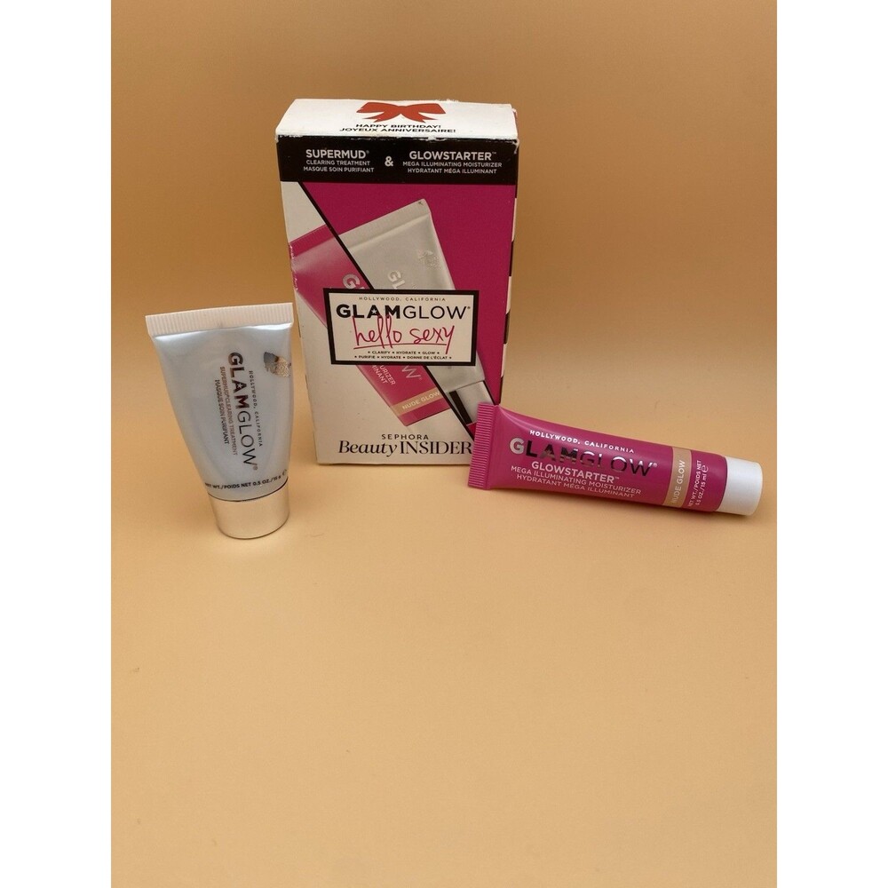 Glam Glow Super mud And Glow starter Mini Sephora Set, New Open Box.
